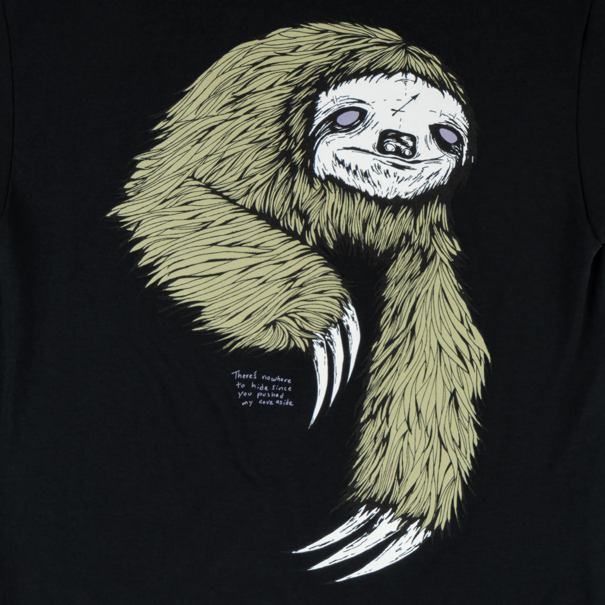 Sloth Tee - Black/Sage Regular Fit Cozy Wardrobe