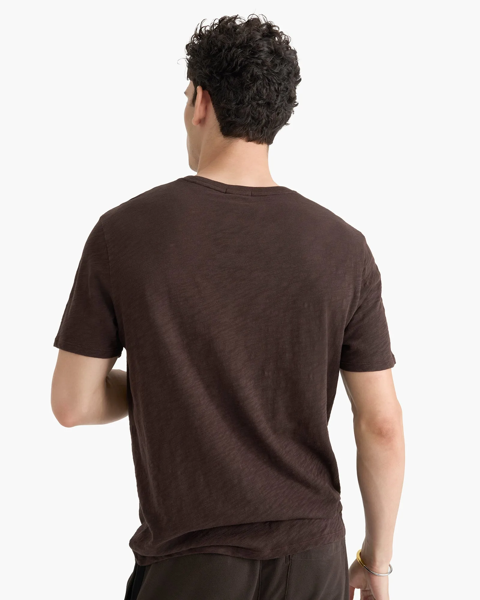 Slub Jersey Crew Neck Tee - Dark Chocolate Outdoor Leisure NeutralTonesCollection