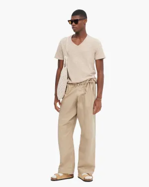 Fun Prints Slub Jersey V-Neck Tee - Dune