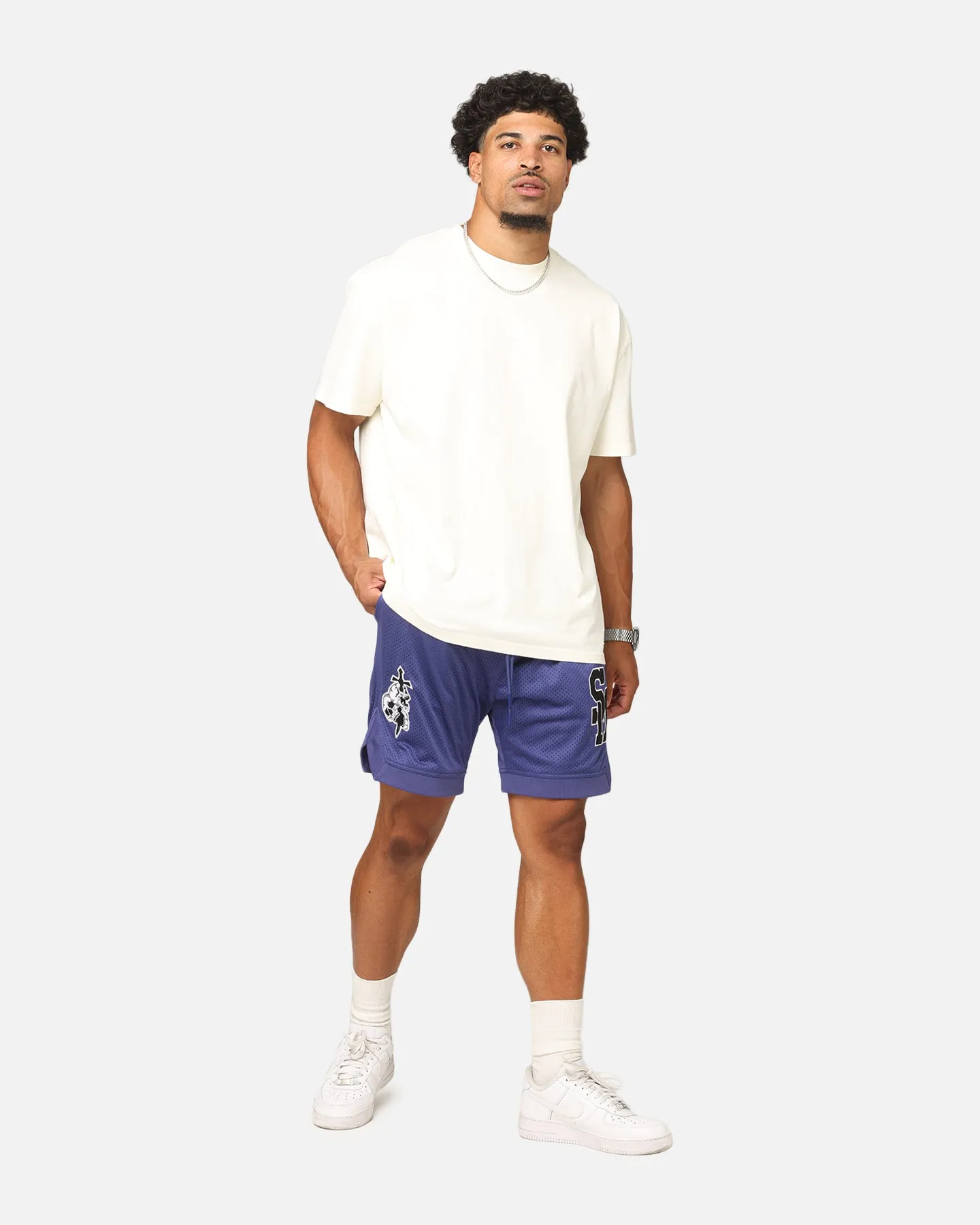 activewear option CompactPackable Saint Morta La Rambla Basketball Shorts Purple