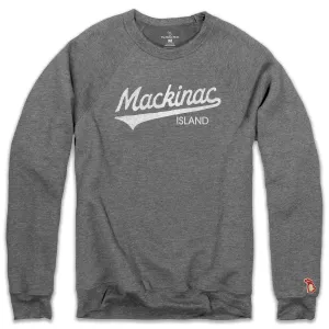Comfy Comfort Soft Touch MACKINAC ISLAND SCRIPT FLEECE SWEATSHIRT (UNISEX)