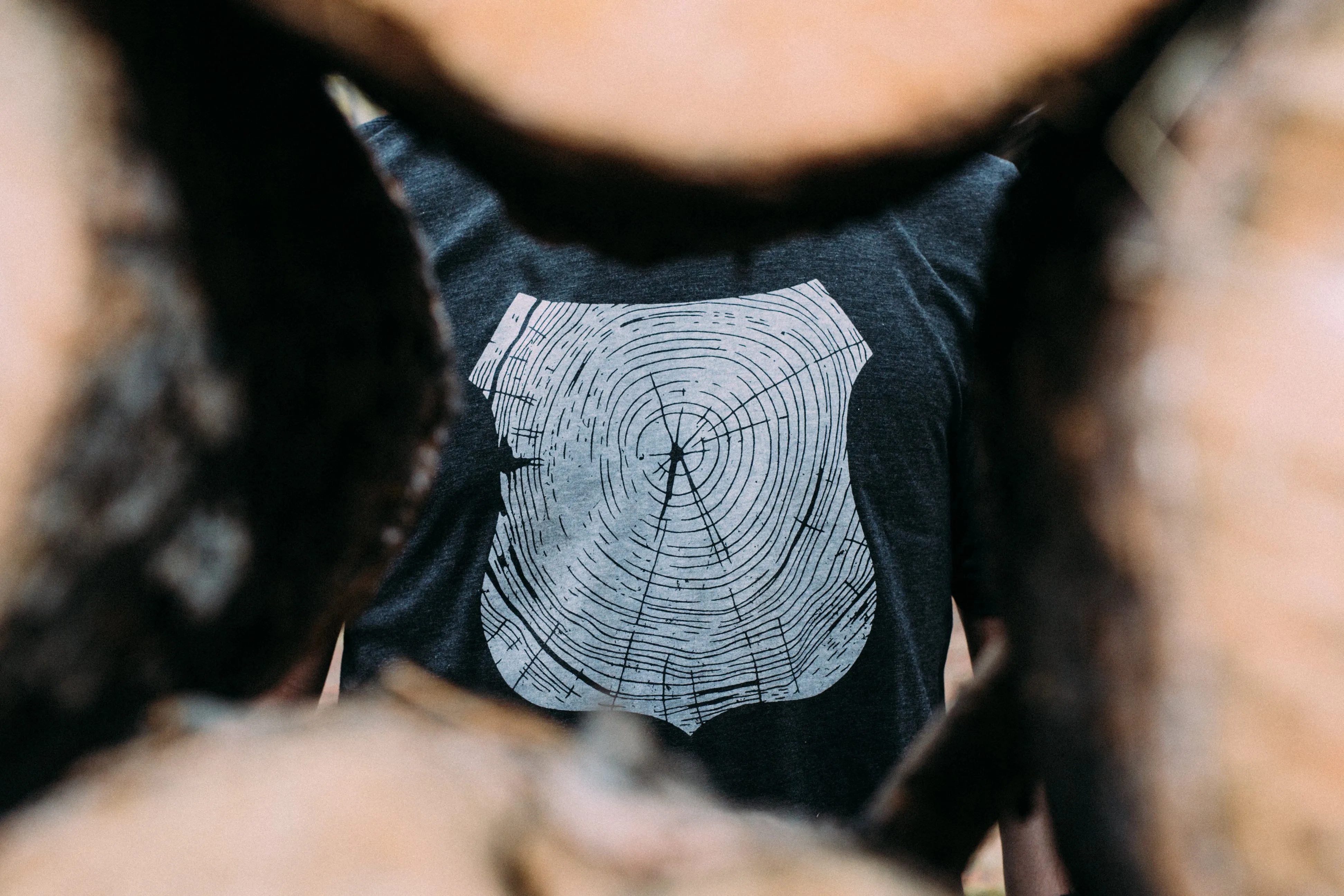 Stump Tee-Charcoal Quick Wear