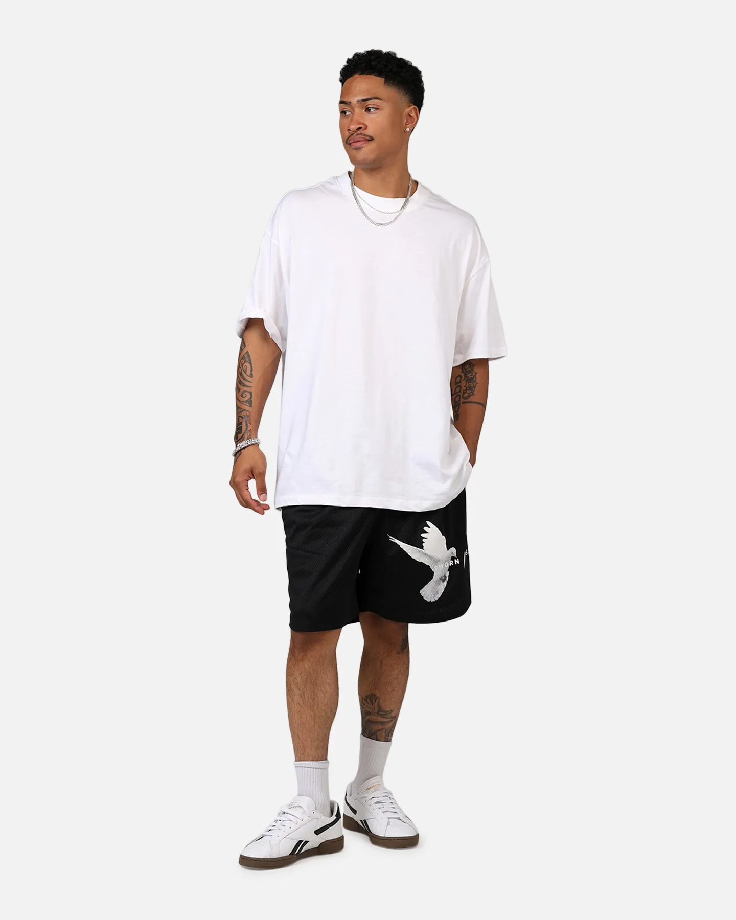 Abrasion Resistant Surface Breeze Friendly Sworn To Us Motion Mesh Shorts Black