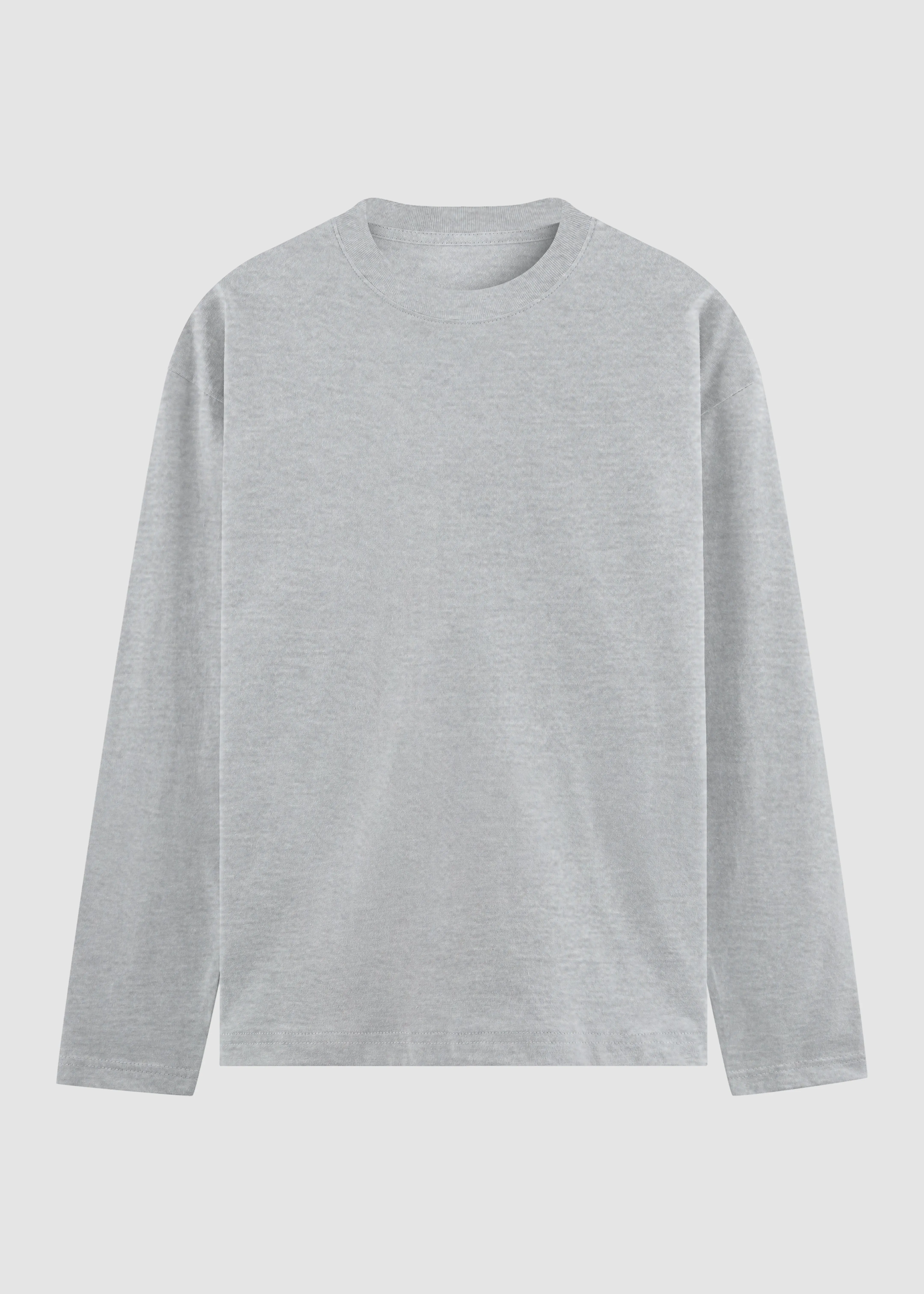 Grey Melange Men's Full Sleeve T-Shirt | MA27 Fashion Ready Active Look