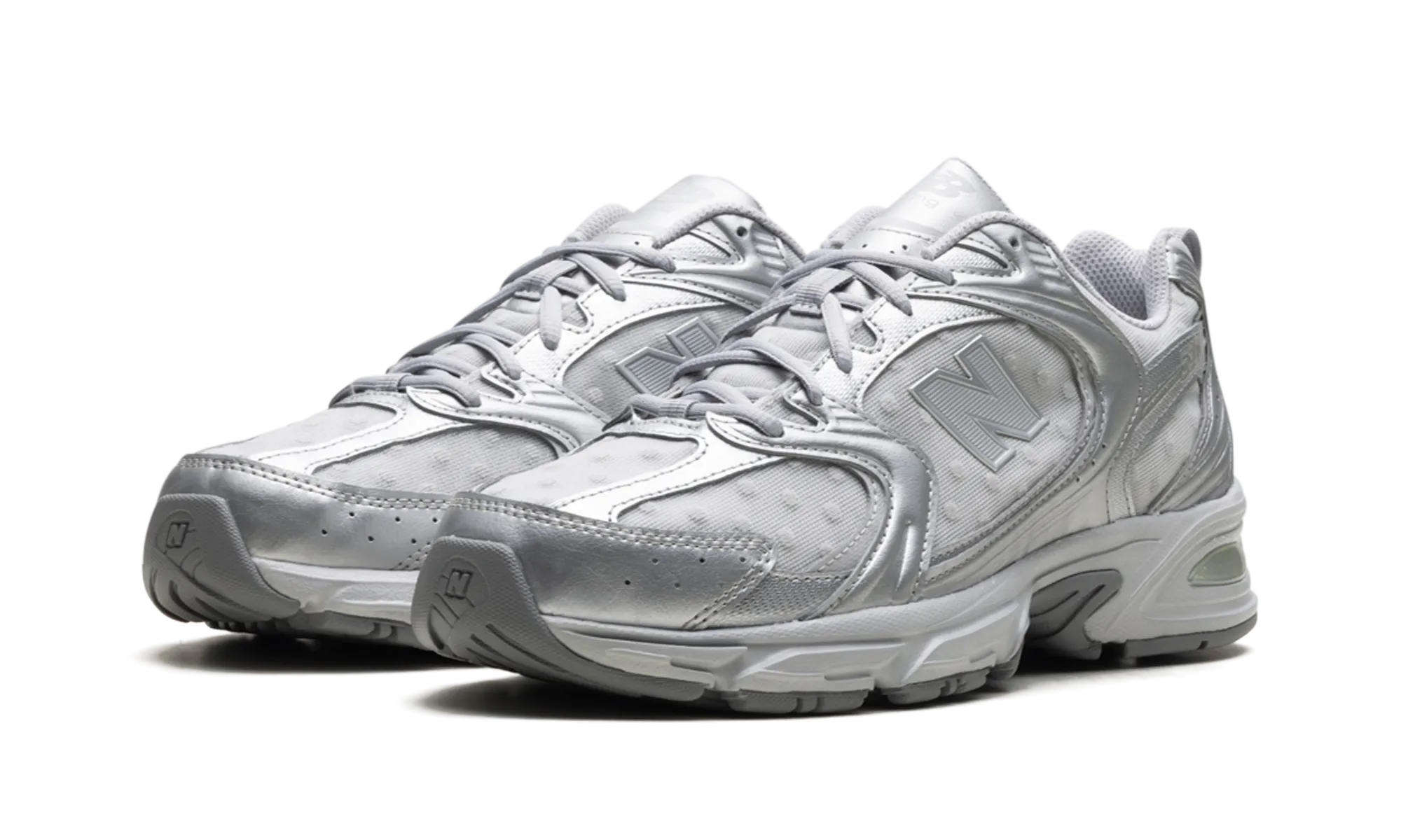 530 "Silver Metallic Raincloud Polka Dots" Mood Lift