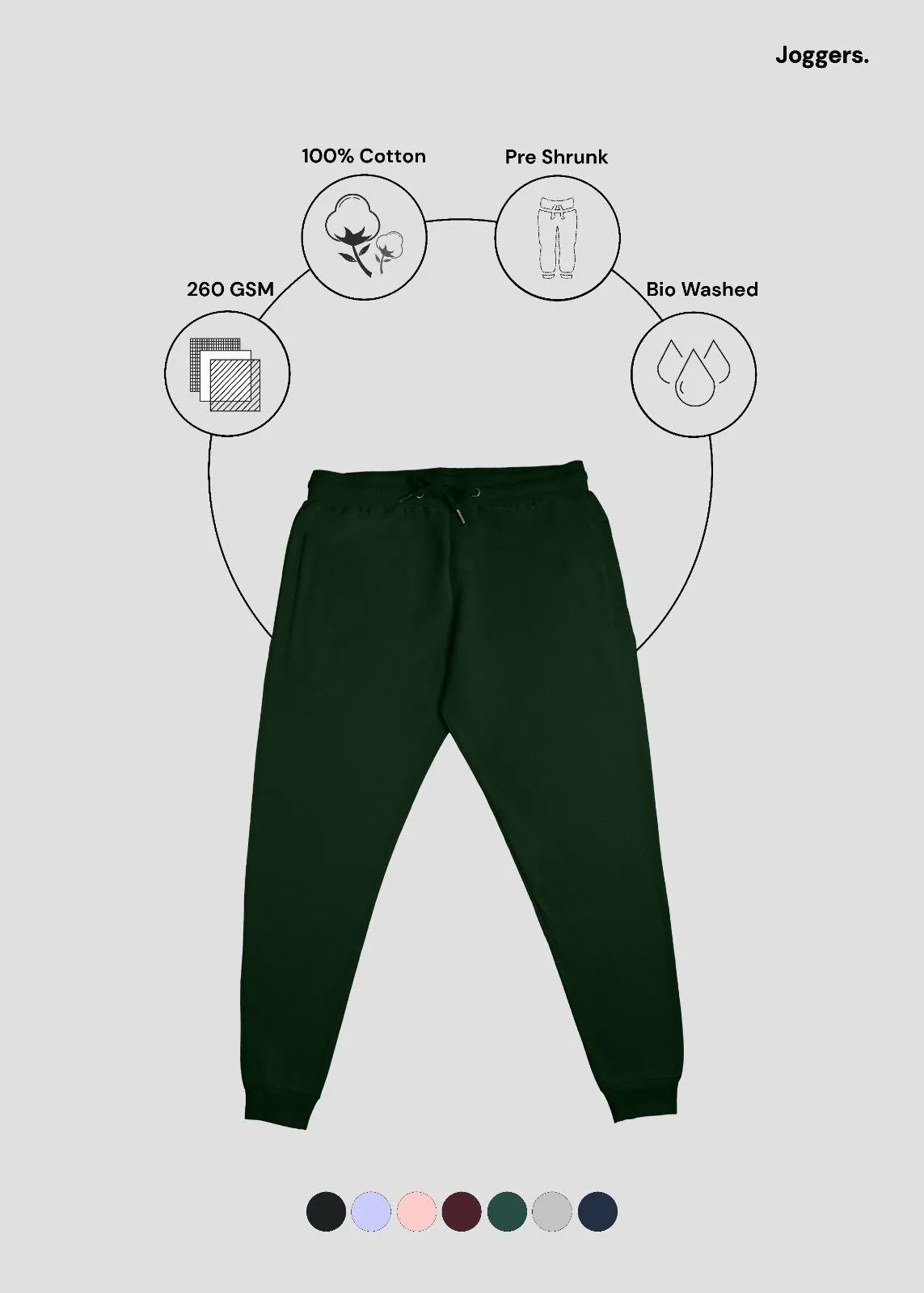 All Day Use Green Joggers | UJ29