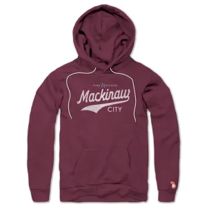 uncollared Street Active PURE MICHIGAN - MACKINAW CITY SCRIPT ALL SEASON HOODIE (UNISEX)