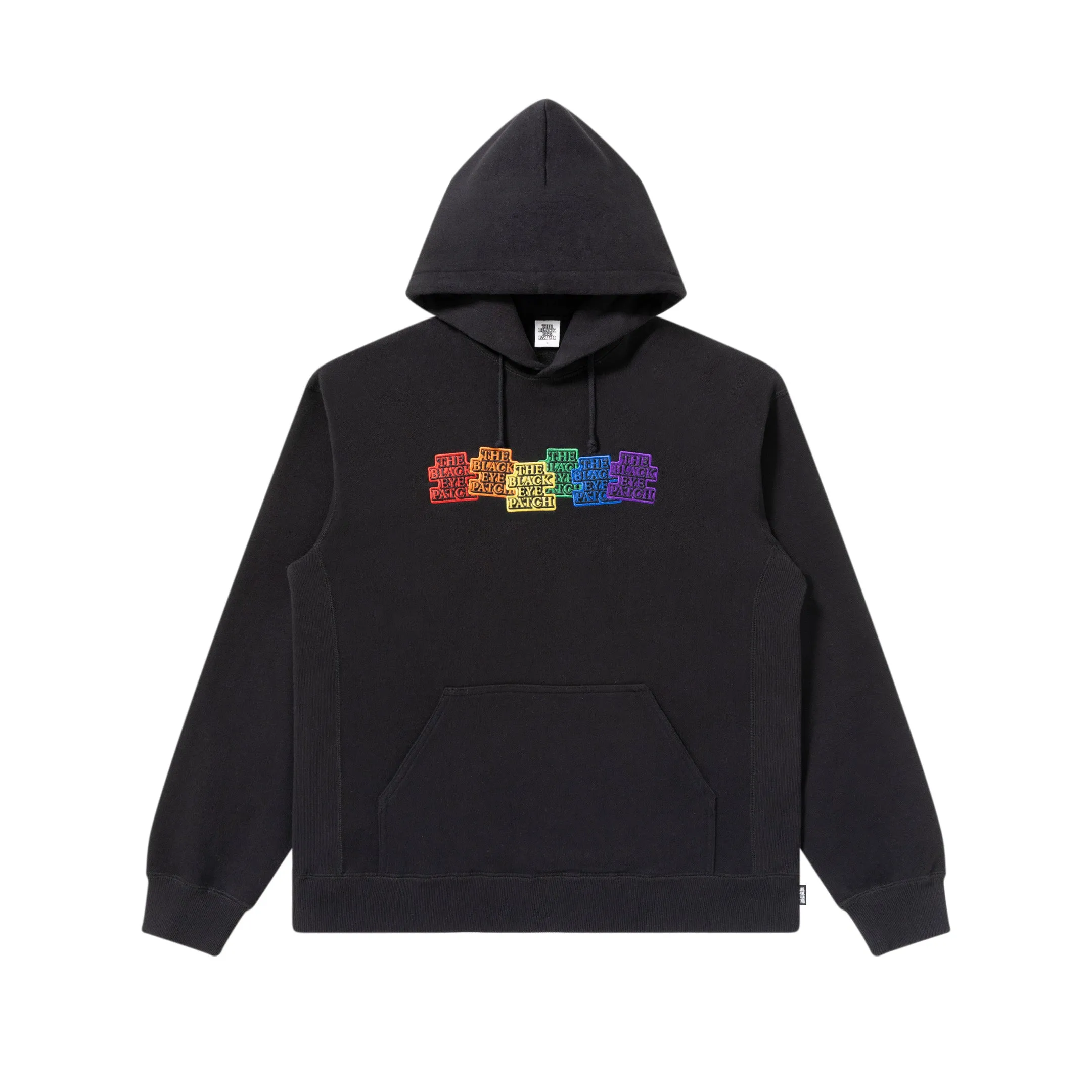 RAINBOW OG LABELS HOODIE BLACK Monochrome Look