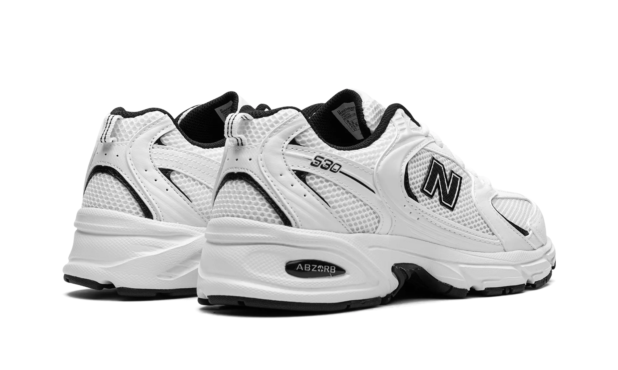 530 "White Black" Wear-Ready Shoes Pet Jog