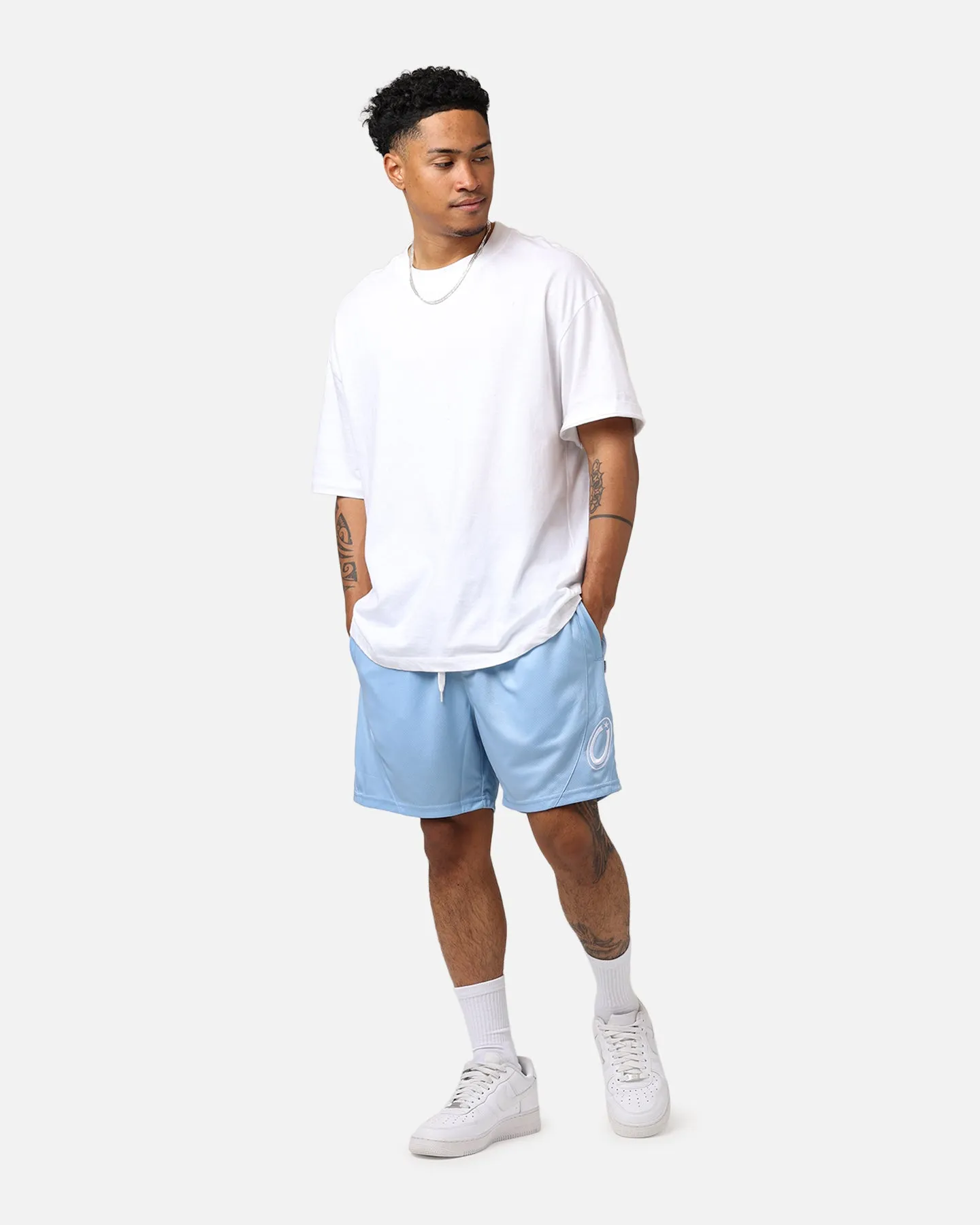 Work Ready Carr?? C-Star Mesh Basketball Shorts Light Blue