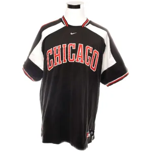 VINTAGE NIKE NBA CHICAGO BULLS JERSEY SIZE LARGE Sublimated Prints Athletic Silicone Grip