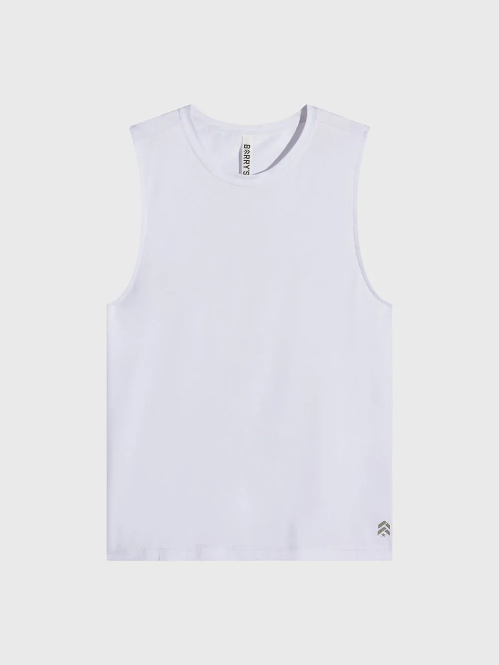 BARRY'S WHITE MUSCLE TANK Breathable Construction Anti Chafing