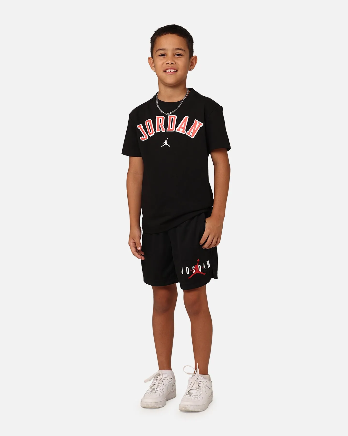 Jordan Kids' Essentials Graphic Mesh Shorts Black Pilates wear