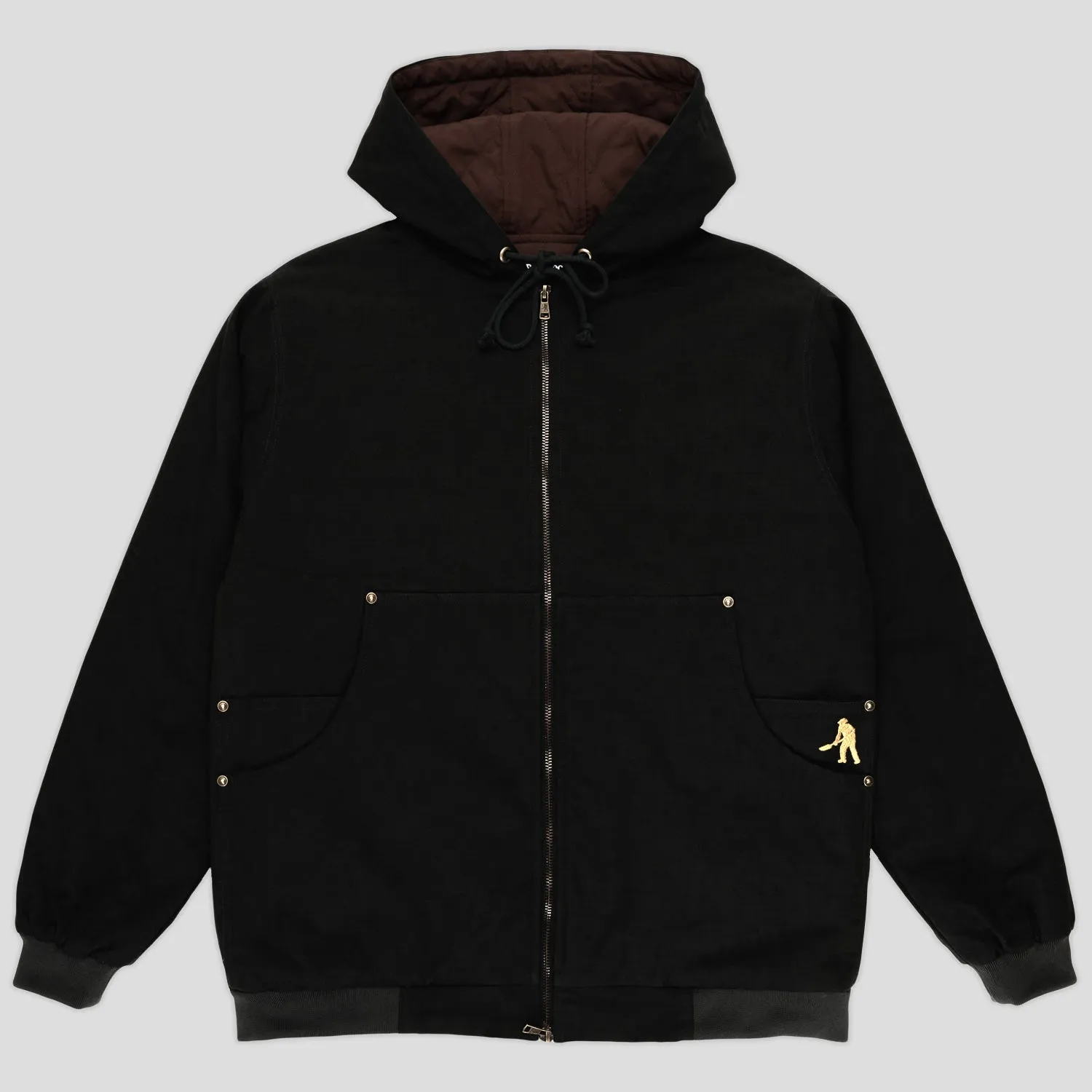 Pass~Port Diggers Club Ripstop Zip Hood - Black Street Ready Fat