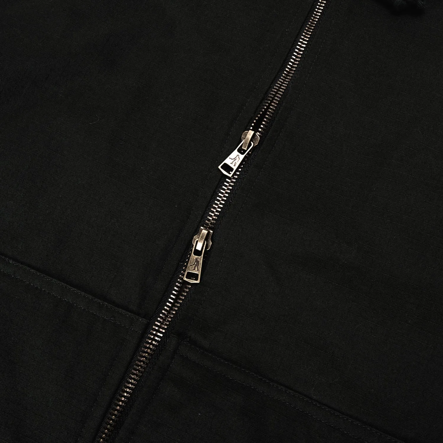 Pass~Port Diggers Club Ripstop Zip Hood - Black twill