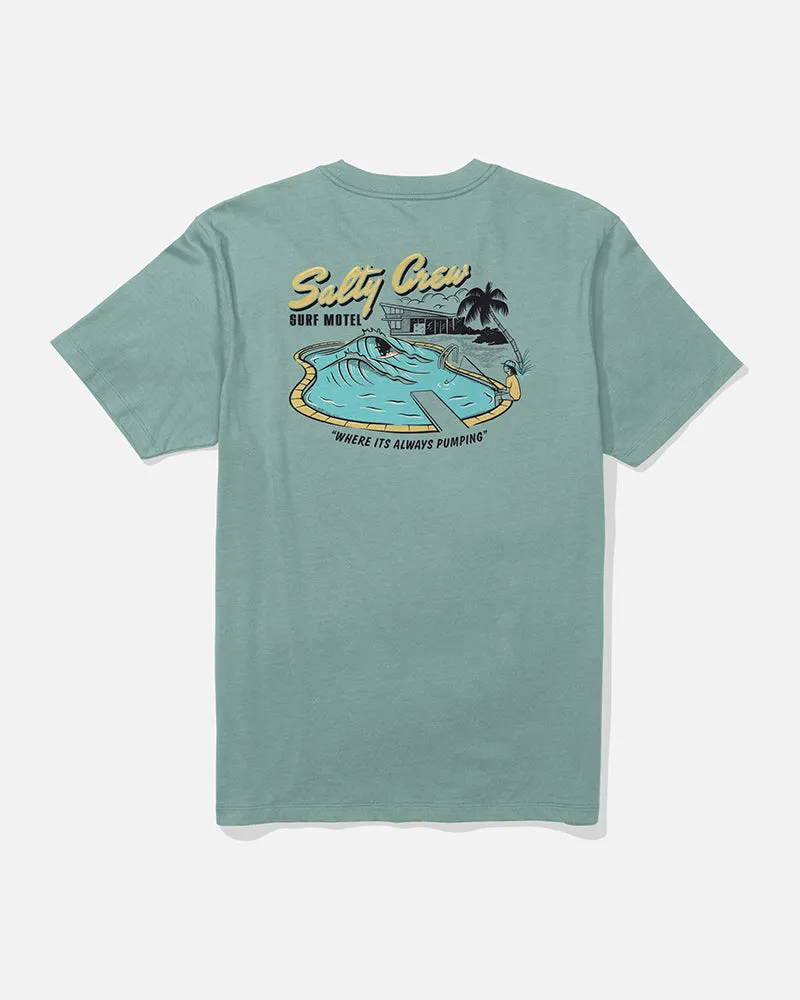 Low Impact Manufacturing Flexible Design Surf Motel Ss Tee - Mackerel