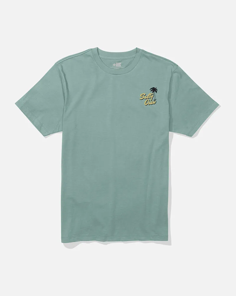 High Durability Weave Surf Motel Ss Tee - Mackerel