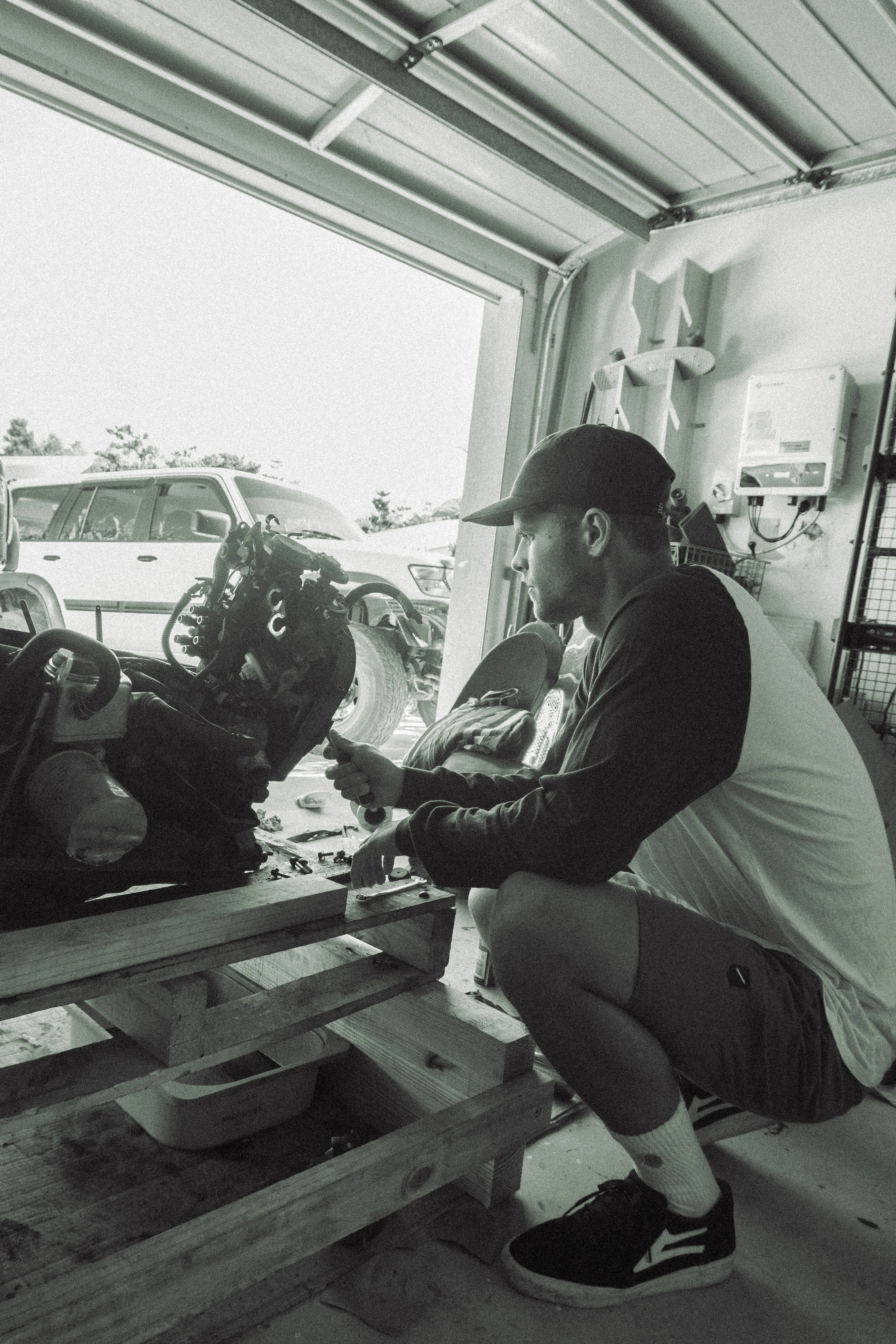 Abrasion Resistant Fabric DoubleLayeredKnees STAGE DIVER / ARMY