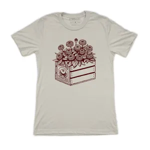 Sustainable Dye Process Active Fashion Flower Crate Tee-Dust