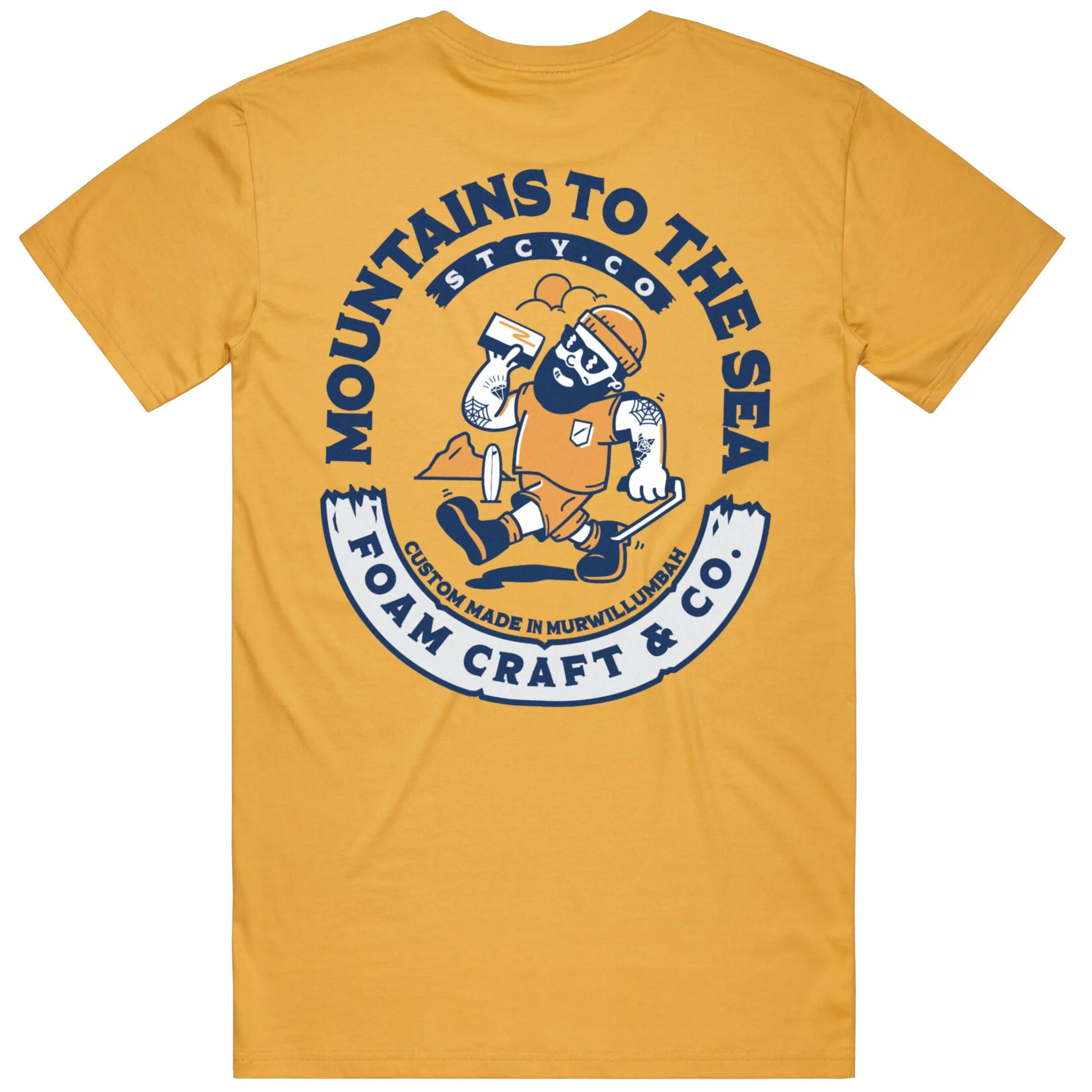 Ribbed collar Seasonal top START TO FINISH / YELLOW