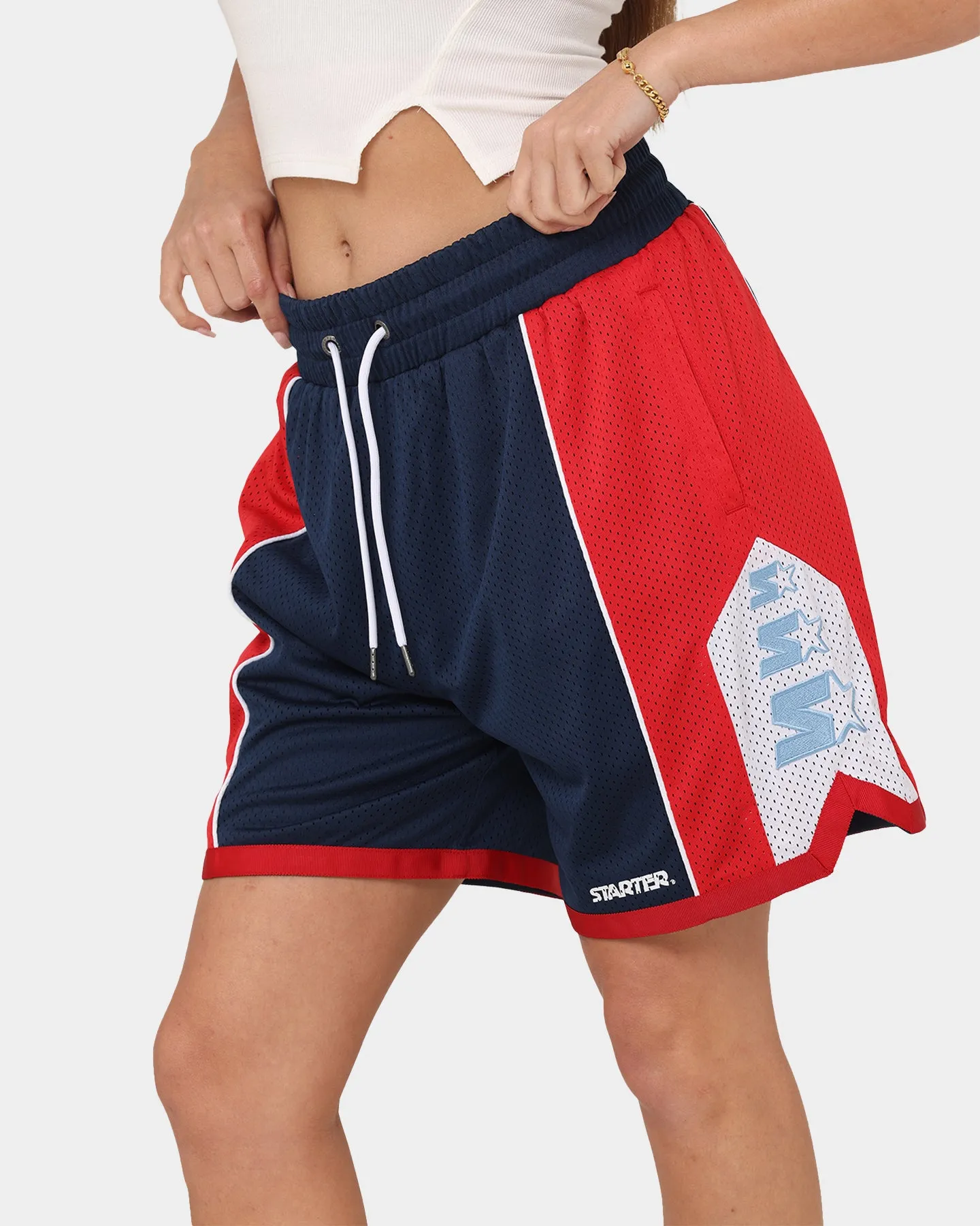button-down look artisanal quality Starter Downtown Basketball Shorts Navy