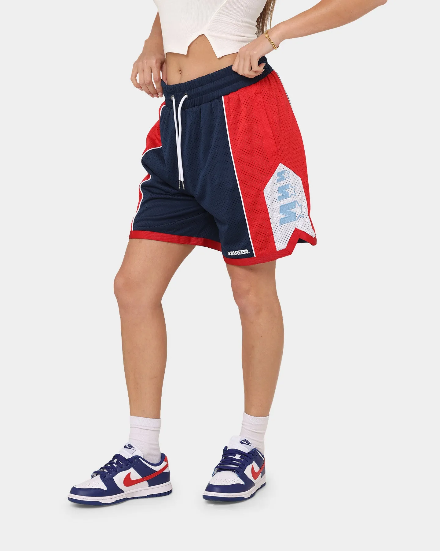 Quick Release Fastener Starter Downtown Basketball Shorts Navy
