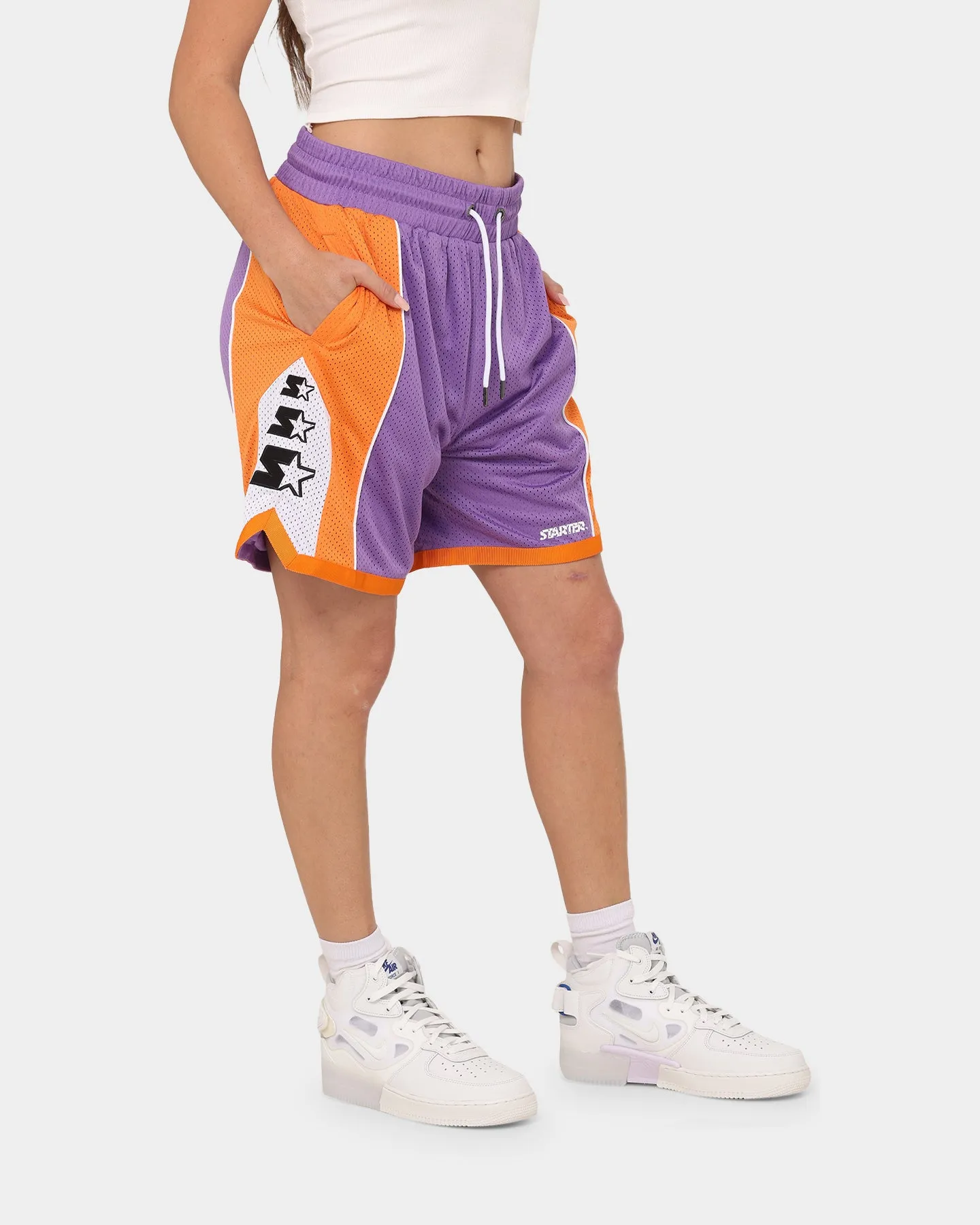 Starter Downtown Basketball Shorts Purple soccer uniform Sport Comfort Fit