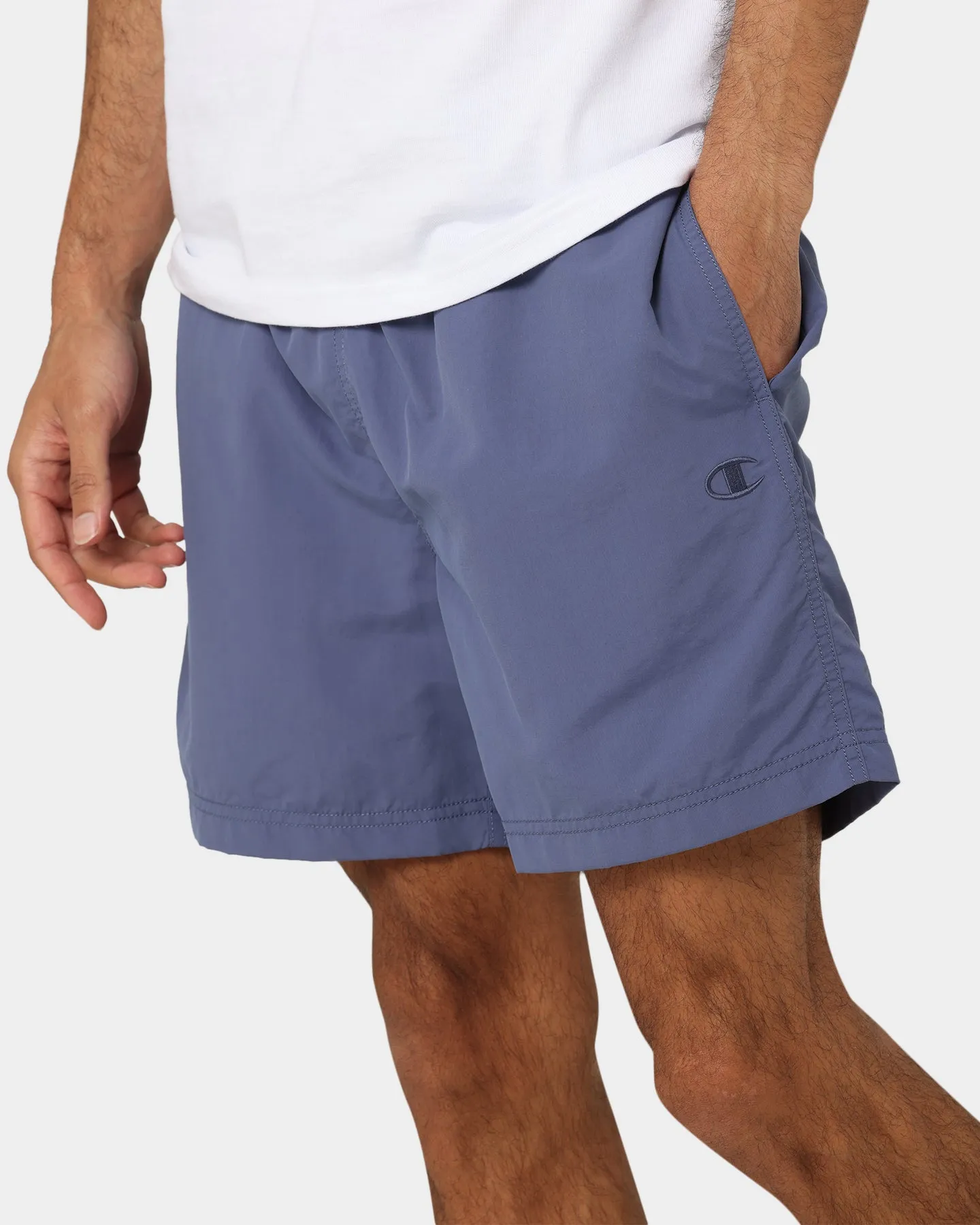 Champion Rebound Nylon Shorts Dazed Blue Reinforced Seams Bohemian style