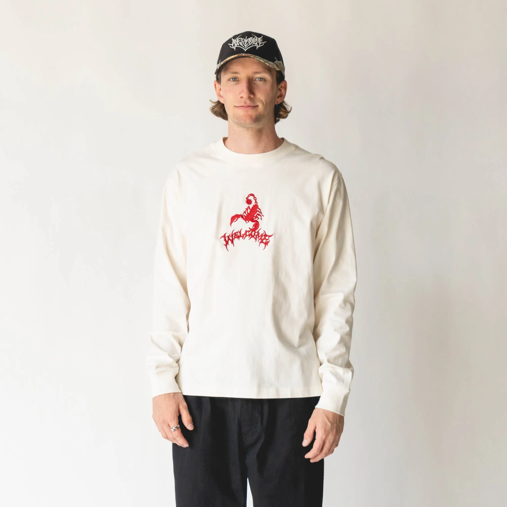Stinger L/S Garment-Dyed Knit - Bone Everyday Essential