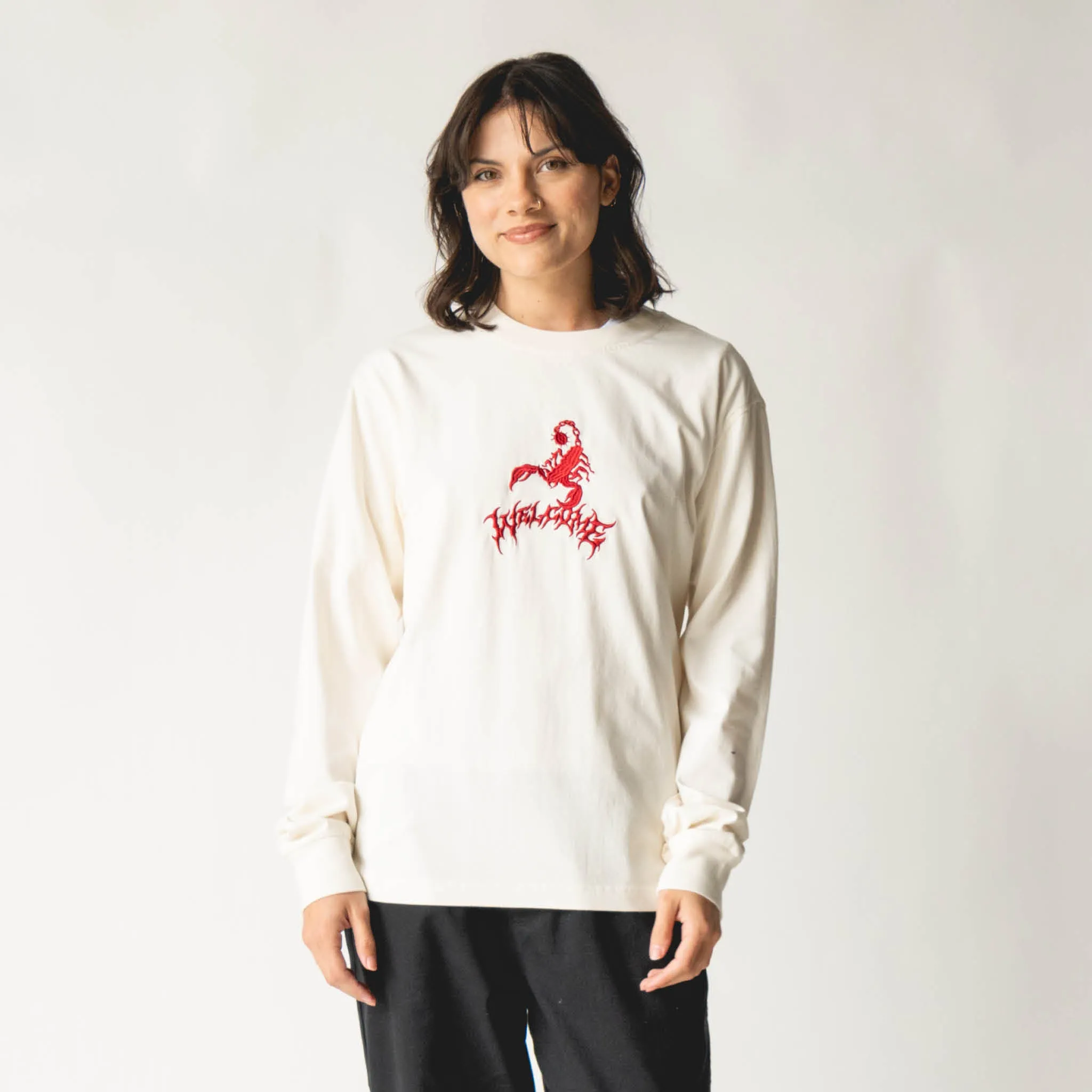 Bold and Comfortable Stinger L/S Garment-Dyed Knit - Bone