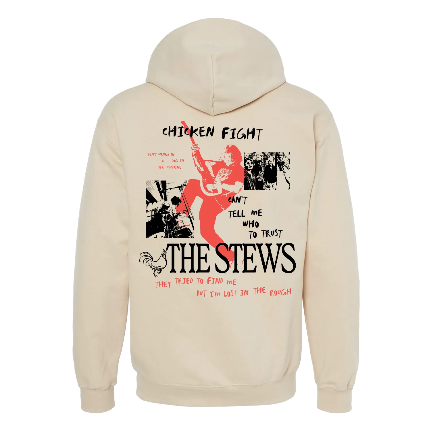 Chicken Fight Hoodie simple design