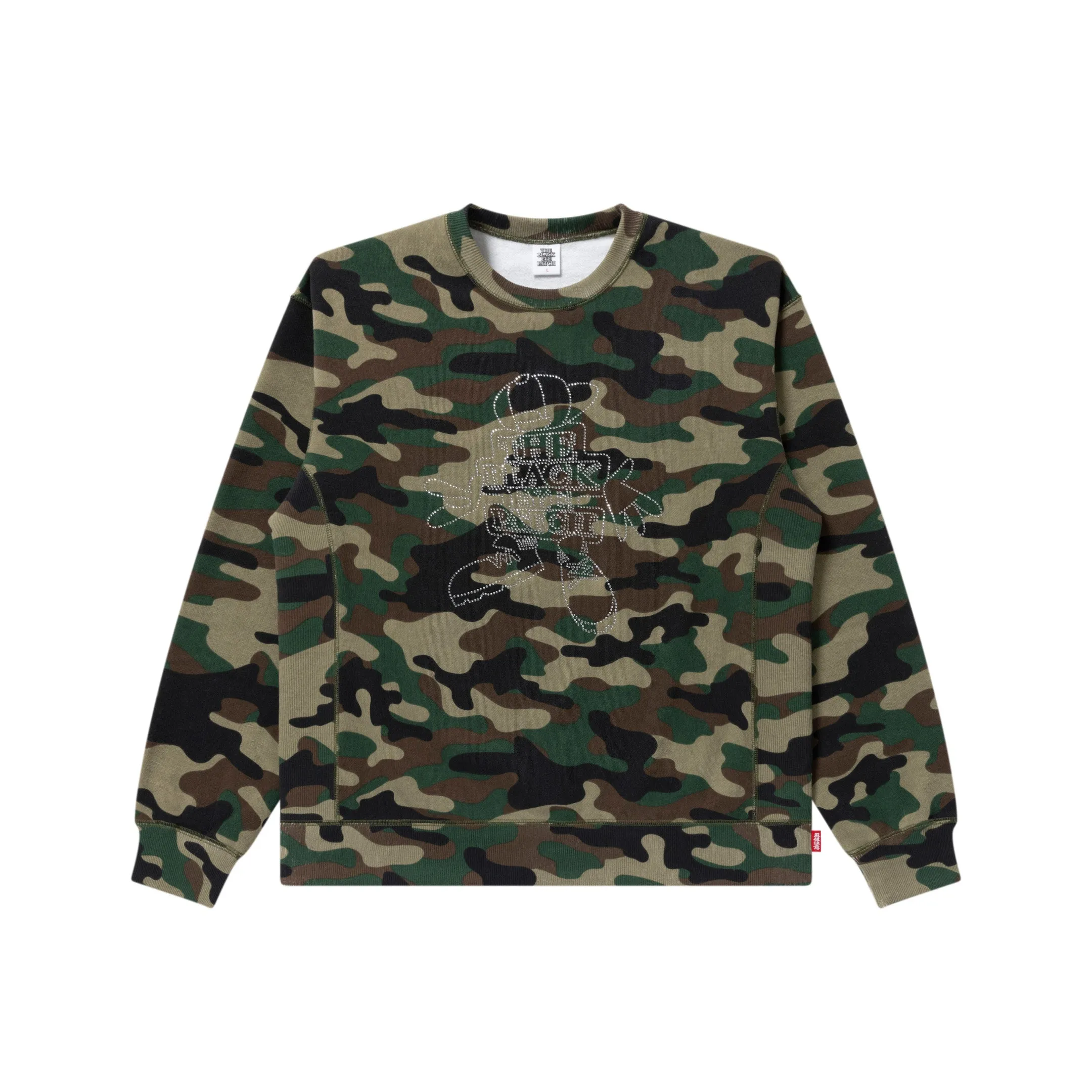 Fashion Top RHINESTONE OG BOY CREW SWEAT CAMO