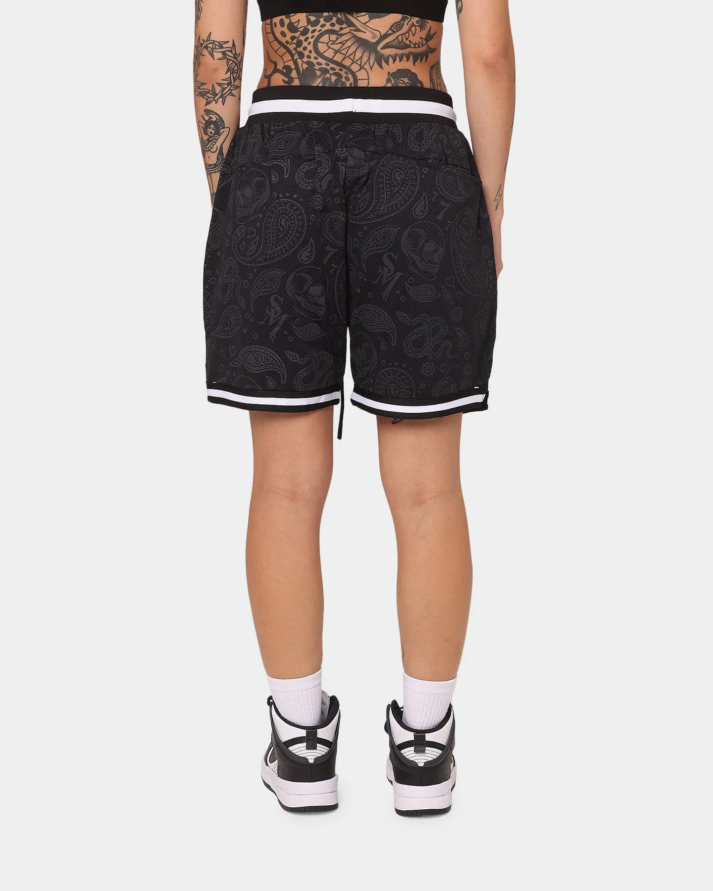 Saint Morta Paisley Olympus Ball Shorts Black/Black Tactical Attachment Loops