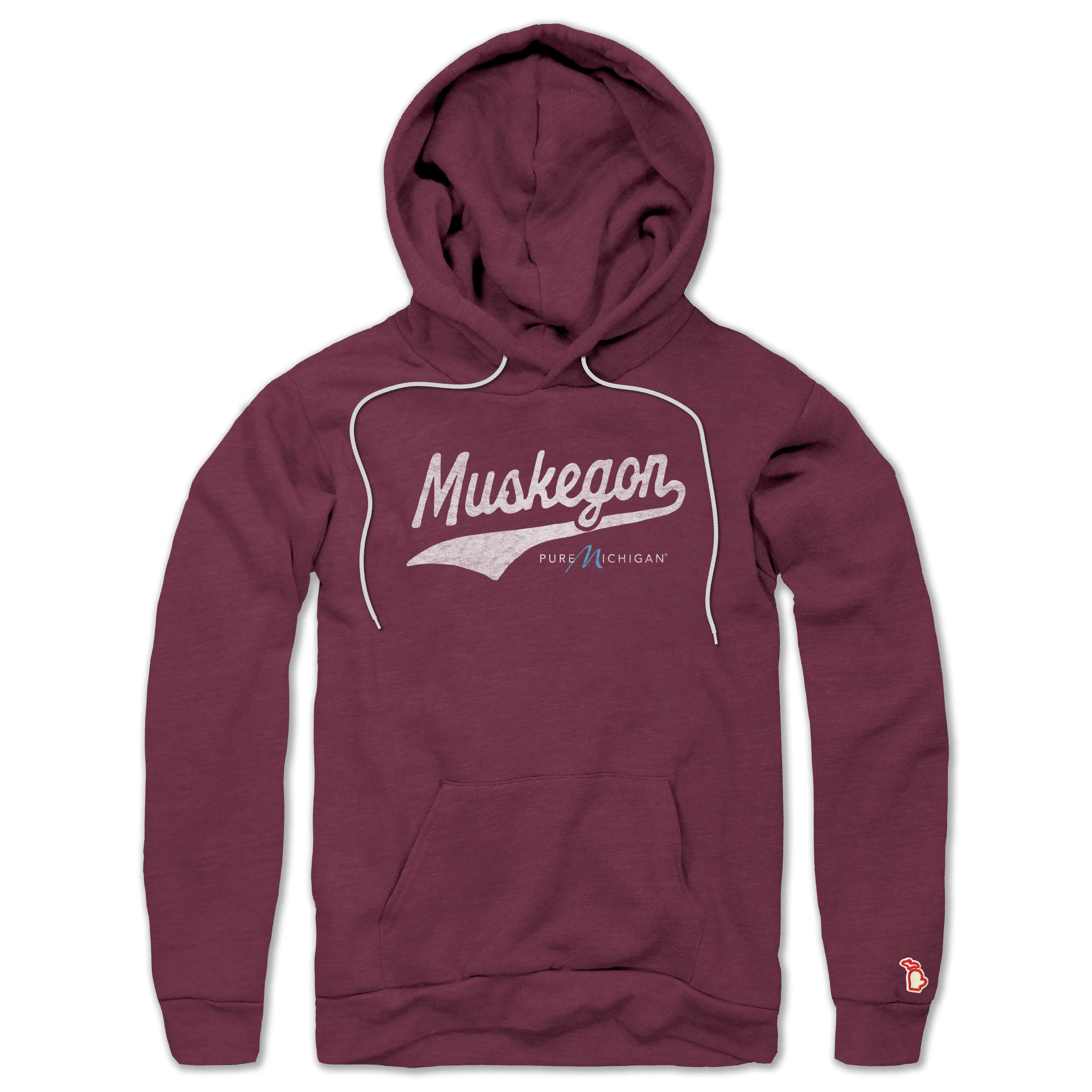 PURE MICHIGAN - MUSKEGON SCRIPT ALL SEASON HOODIE (UNISEX) Cozy Clothing Style