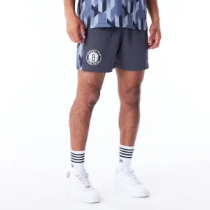 Brooklyn Nets NBA Soccer Dark Grey Short Shorts Urban Fashion