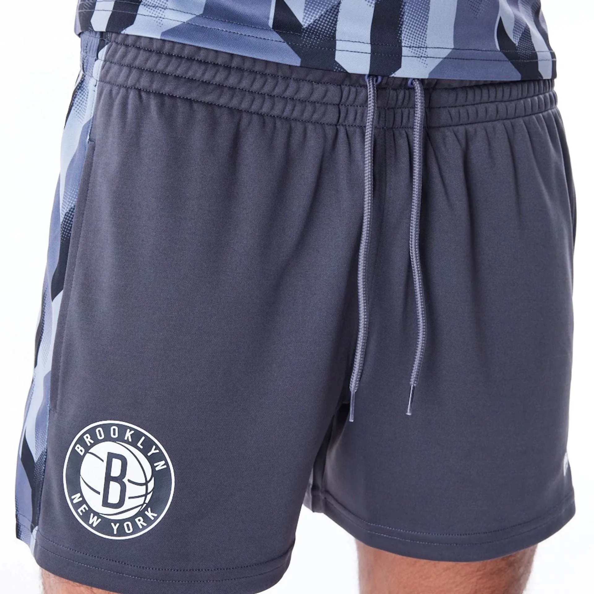 Stylish Look formal shorts Brooklyn Nets NBA Soccer Dark Grey Short Shorts