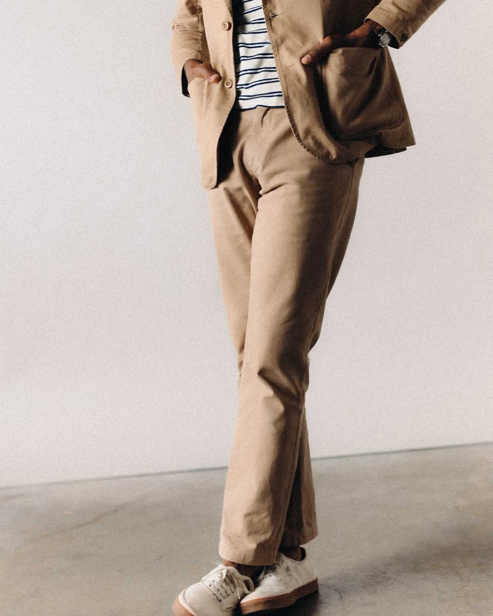 Mesh Comfort The Democratic Foundation Pant in Organic Khaki