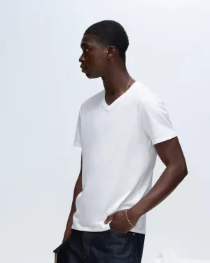 Indoor Event Classic Jersey V-Neck Tee - White