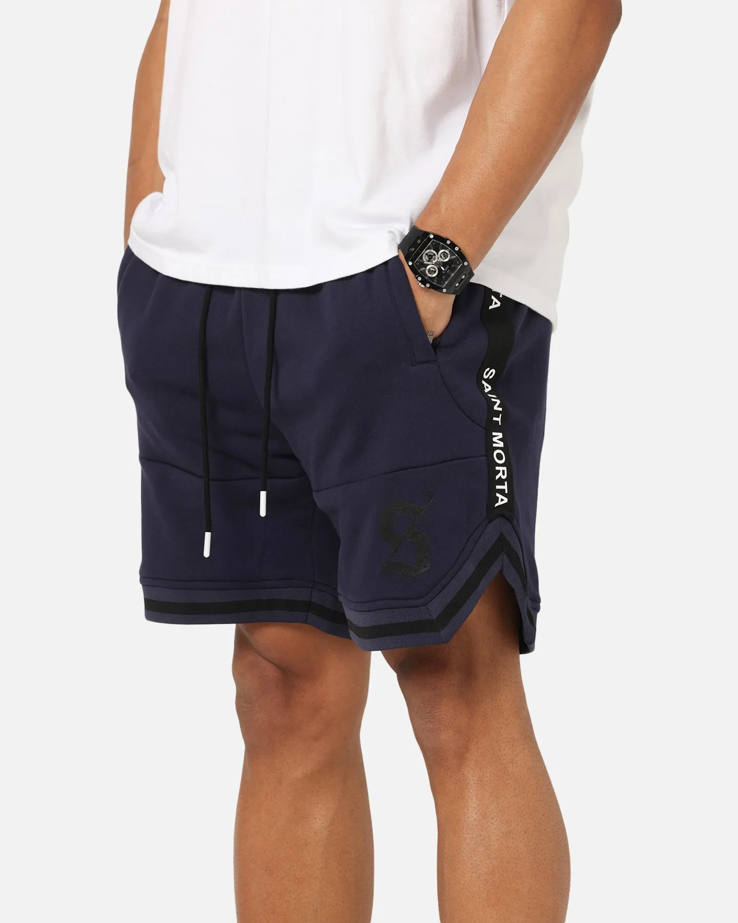 Saint Morta Icon X Fleece Short Indigo Relaxed Look