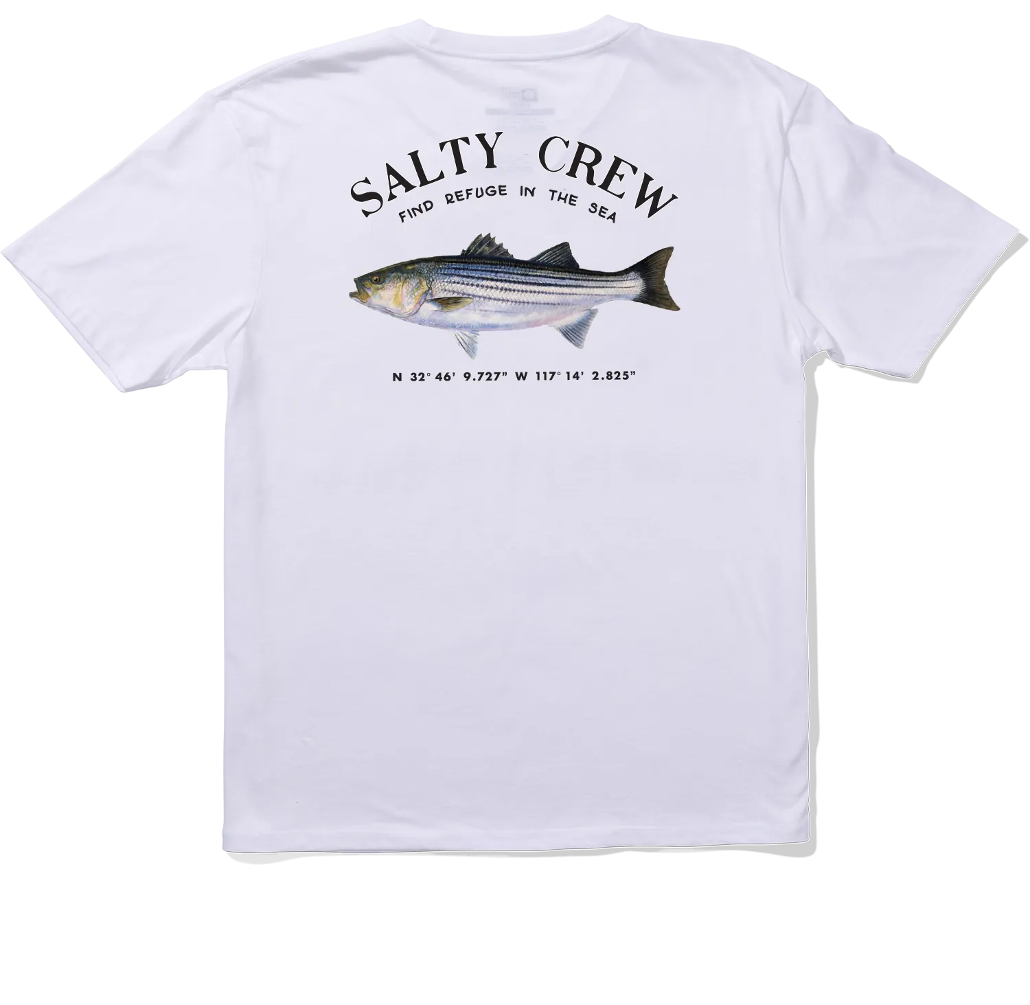 Quality Comfort Relax Style Trend Striper S/S Tee - White