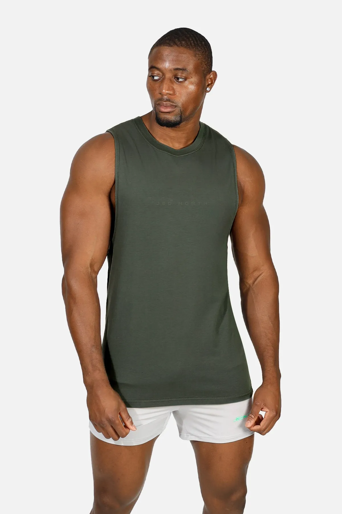 Apollo Men's Sleeveless Training Tee - Stone Blue Commander - directed low altitude operation