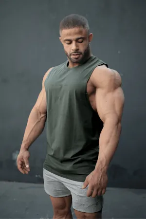 Anti Chafing Design Apollo Men's Sleeveless Training Tee - Stone Blue