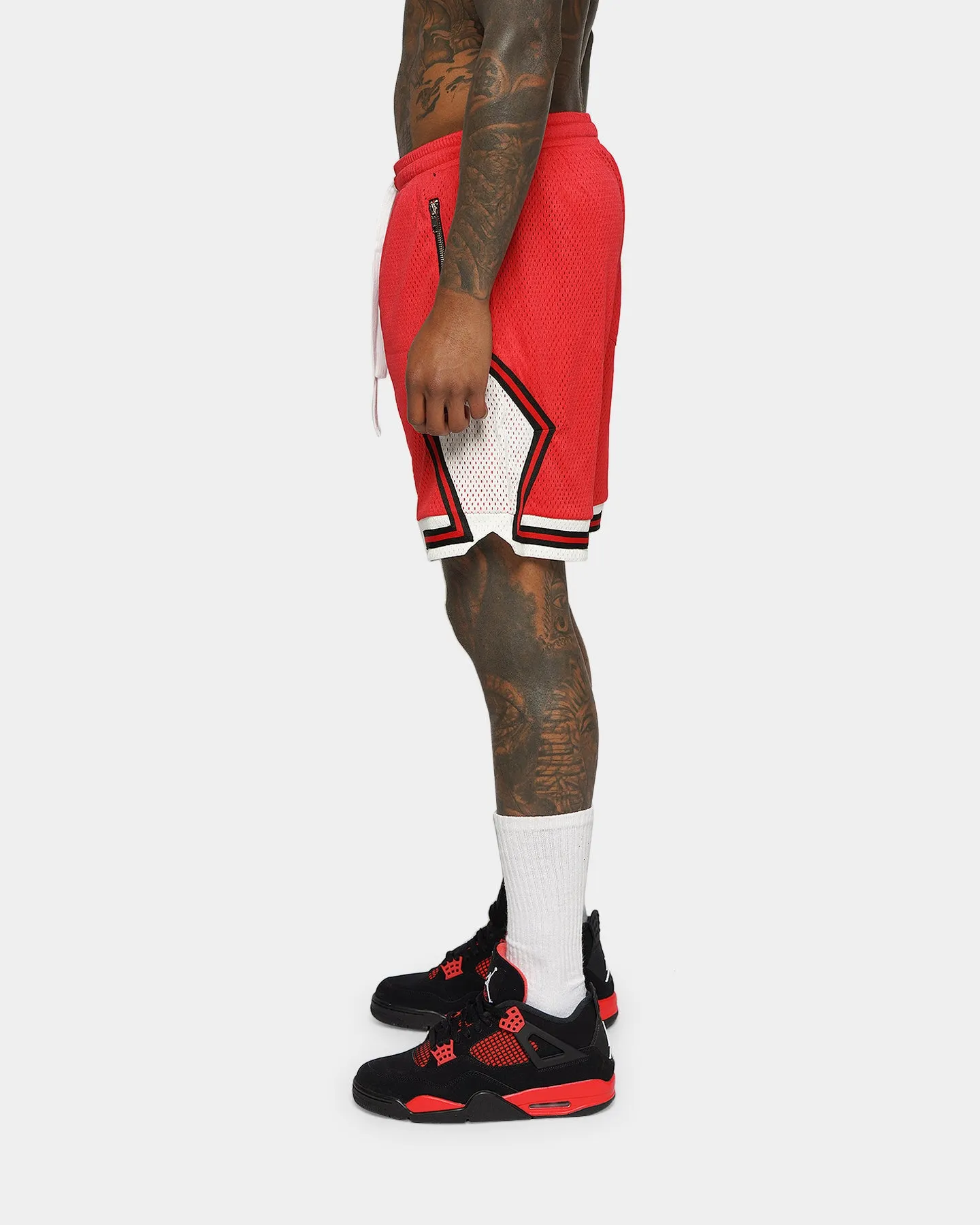 XXIII Auden Basketball Shorts Red Stretch Movement Compression Lining