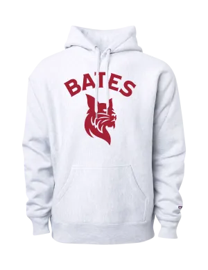thermal Ash Reverse Weave Hoodie Sweatshirt from MSP Eighty8 - BATES Bobcat Logo