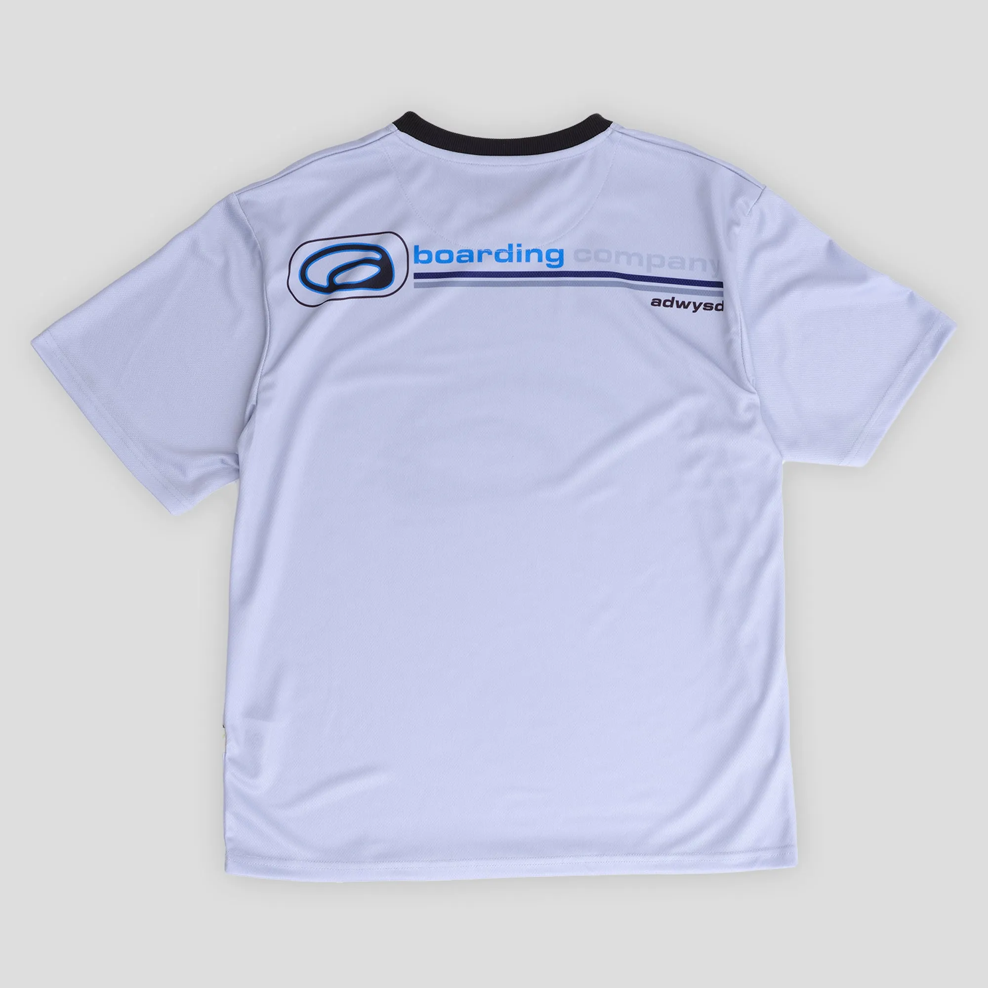 French Ease Move Easy Always Do What You Should Do Boarding Company Mesh Jersey - Silver