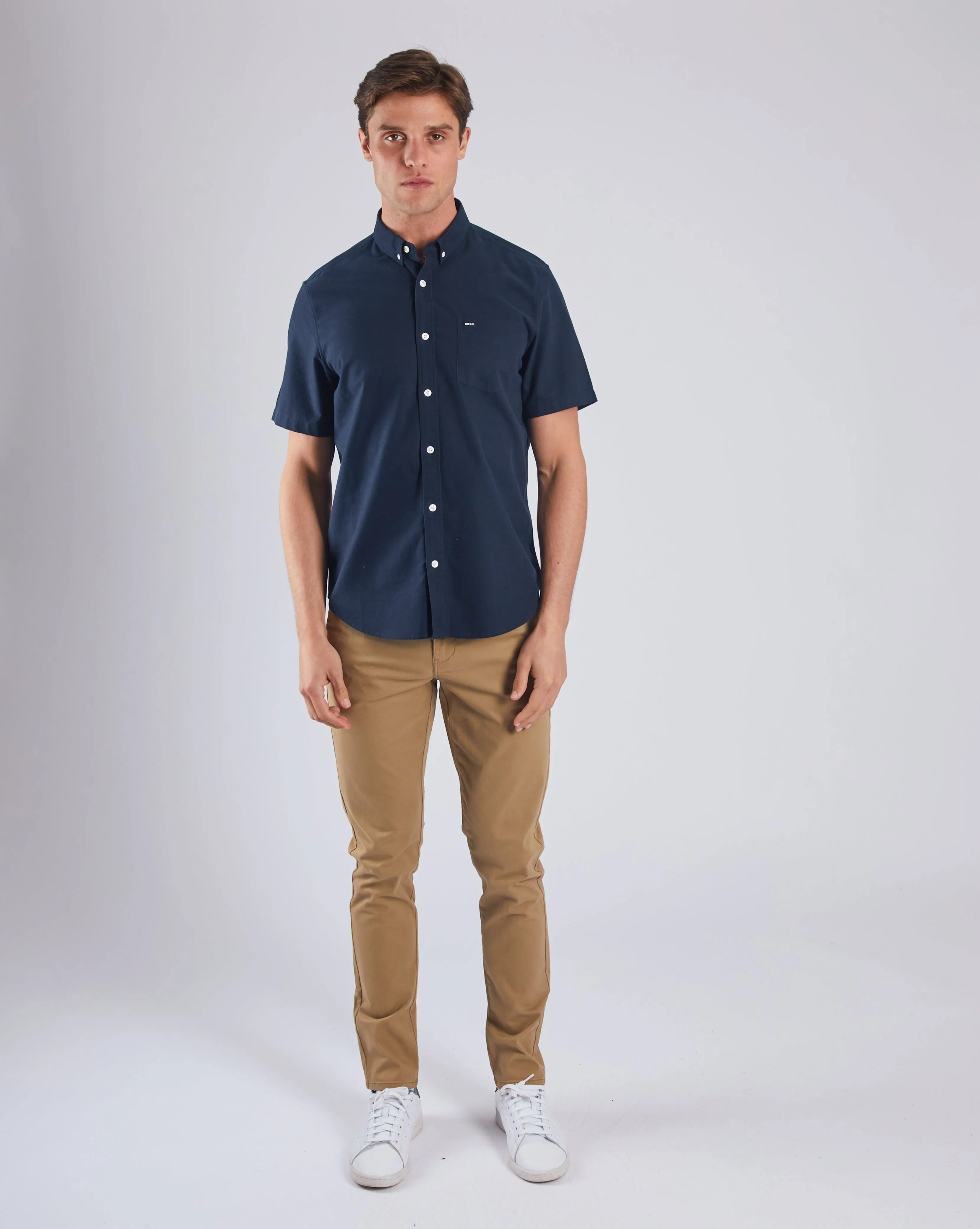 Palmer Slim Chino Cuban Brown Outfit Ease