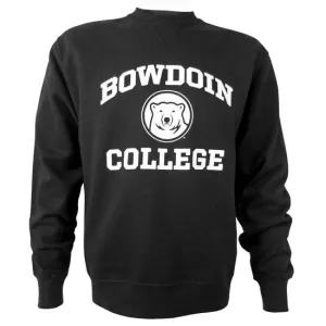 good for gym sessions Big Cotton Crew with Bowdoin College & Bear Medallion