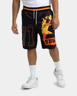Starter Hot Fire Basketball Shorts Black hypoallergenic