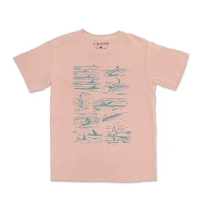 ReinforcedShoulderPanels HeatResistantMaterial Surfers Tee-Vintage Peach