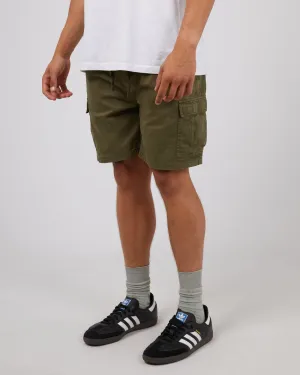 Utility Cargo Short Khaki Stretch Wear Active Fit
